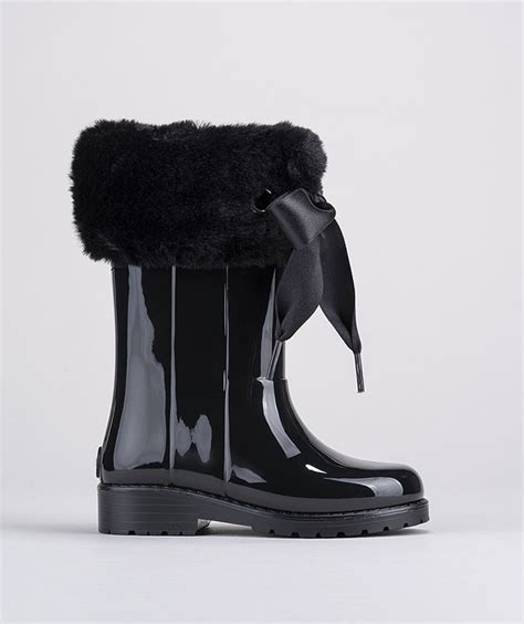 regenlaarzen met bont
